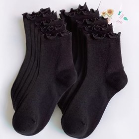 Resim 10'lu Paket Kadınlar İçin Şık Siyah Orta Boy Çorap - Günlük ve Resmi Kullanım, Yumuşak Pürüzsüz Dokuma, Düğünler, Ofis, Partiler için Toplu Değer Paketi - Ayakkabılarla Uyumlu, Çok Yönlü Tasarım, Dekoratif Desenli, Rahat Malzeme 