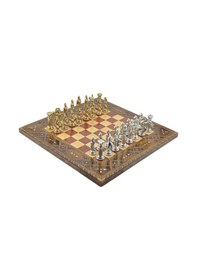 Resim Gifthome Metal Satranç Takımı-seti battal pegasus parlak sedefli 