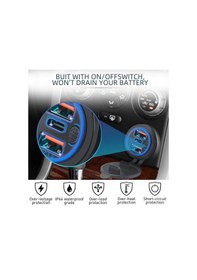 Resim Se-2404 3port Usb Şarj Soketi Karavan Araç Tekne Şarj Cihazı 