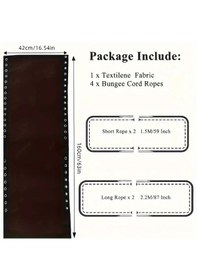 Resim Gateesat 1set 6parça Zero Gravity Sandalye Kumaşı Yedek Kapağı 4 Kayış Navy Blue 