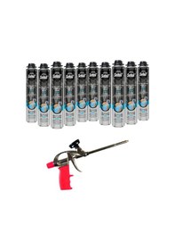 Resim Selsil Thermal Foam Isı Ve Ses Yalıtım Köpüğü 850 Ml. 10 Adet ,demir Köpük Tabancası 