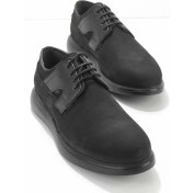 Resim Siyah Nubuk Leather Erkek Oxford Ayakkabı E01549001501 