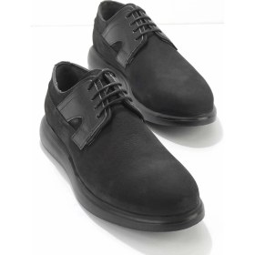 Resim Siyah Nubuk Leather Erkek Oxford Ayakkabı E01549001501 