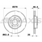 Resim Ön Fren Diski Aynası Takım Volvo S40 II 2005-2012 Braxıs 