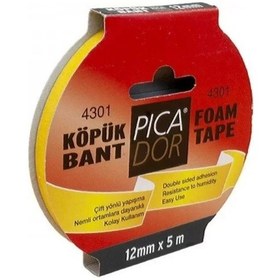 Resim Picador Çift Taraflı Köpük Bant 12mmx5m Askılı Ko001 