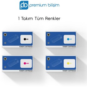 Resim PremiumBilişim 410X/CRG046H 4 Renk Yüksek Kapasite Uyumlu Toner Seti -CF410X/CF411X/CF412XCF413X - CANON CRG046H 