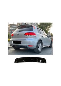 Resim Vw Golf 6 Gtı Difüzör Difizör Plastik Parlak Siyah Çıkışsız 2008 2009 2010 2011 2012 Arka-difizör-bodykit-ek 