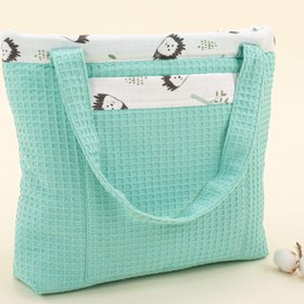 Resim Bebek Bakım Çantası - Nil Yeşili Petek - Kirpi 