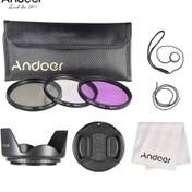 Resim Andoer 58mm Filtre Kiti Uv+cpl+fld + Naylon Taşıma 