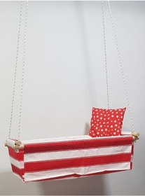 Resim Mavitrendd Ahşap Hamak Bebek Çocuk Hamak Salıncak Oyuncak Kırmızı (487696517) Beyaz - Kırmızı 