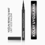 Resim Flormar Midnight Matte Eyeliner 01 Black 