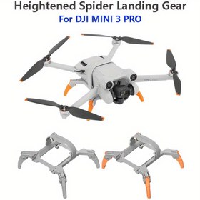 Resim Katlanabilir DJI Mini 3 Pro Drone İçin Örümcek İniş Takozu, DJI Mini 3 Pro Aksesuarları için Artırılmış Yükseklik Koruyucu 