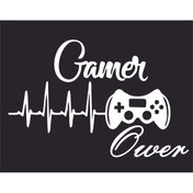 Resim Birim Matbaa GAMER OWER STİCKER (80X52 CM) 