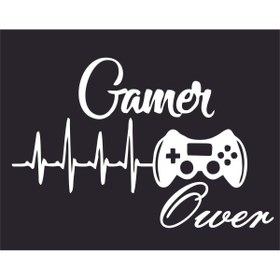 Resim Birim Matbaa GAMER OWER STİCKER (80X52 CM) 