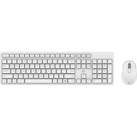 Resim Skycity Beyaz Kablosuz Klavye Fare Seti: İnce, Sessiz, Ofis Ve Oyun İçin 20m Uzaklıkta Çalışır, Optik Fare, Dayanıklı Materyal Diğer 