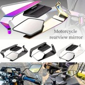 Resim Motosiklet Arka Görüş Aynası - Geniş Alan Görüşü, Düz Lens ve Ayarlanabilir Montaj Braketi ile Evrensel Uyumluluğa Sahip Tüm Araçlar İçin Yansıtıcı Ayna, Artan Güvenlik ve Rahat Sürüş için Motosiklet Aynaları, Tüm Araç Aksesuarları, Modern Motosiklet Aksesuarı, Dayanıklı Yansıtıcı Yüzey 
