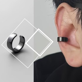 Resim Minimalist Tarz Hafif Yüz Deliksiz Tek Kulak Klipsi Tek Kulak Klipsi 