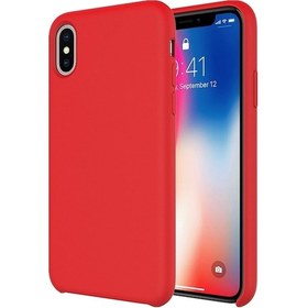 Resim Buff İphone Xs/x İle Uyumlu Rubber Fit Kılıf Red 