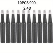 Resim 10 Adet Siyah Lehim Ucu 900m T 2.4D İç Isıtmalı - 936/937/938 Serisi Lehim İstasyonları için Yüksek Kaliteli Dayanıklı Yedek Uçlar, Montaj Gerekmez, Hassas Lehimleme, Elektronik Tamir, Pürüzsüz Yüzey, Düzgün Şekil, Yüksek Performanslı Malzeme, DIY Tutkunları 