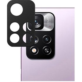 Resim Microcase Redmi Note 11 Pro Kapalı Tasarım Kamera Lens Koruma Halkası Siyah 