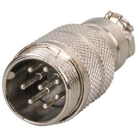 Resim AyrStore Mayk Gx16-8 Pinli Metal Erkek Konnektör (M16 - 16Mm) 