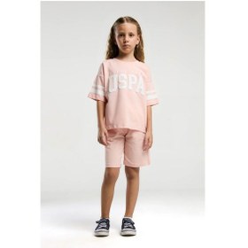 Resim U.s. Polo Assn. Kız Çocuk Pembe Bermuda Takım Us2091 Pembe 