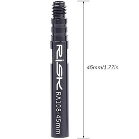 Resim Risk RA108 45mm Sibop Uzatma Aparatı 2li Paket Siyah 