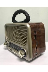 Resim Everton Shop Rt-819 Solar Paneli Nostaljık Fm,aux,usb Radyo Müzik Çalar Rt-819 