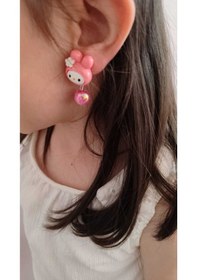 Resim Sevimli My Melody Figürlü Pembe Çocuk Saç Tokası 2 Li Set Çok Renkli 