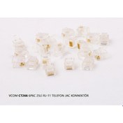 Resim Vcom Ct266 6P6C 20Li Rj-11 Telefon Jac Konnektör 