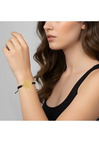 Resim Yaşam Çiçeği Gümüş İpli Bileklik - Gümüş Gümüş 