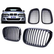 Resim Bmw E39 Piano Parlak Siyah Ön Panjur Set 2001-2003 