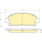 Resim MGA 55265 Fren Balatası Ön Avensis 99-03 Carına 92- Mr2 89- 