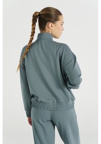 Resim Hummel Sabrına Fermuarlı Sweatshırt 922293-7319 Gri 