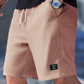 Resim Erkekler için Rahat Yaz Plaj Şortları - Hafif Polyester, Düz Renk, Normal Beden ile Bağcıklı Bel, Plaj ve Havuz Etkinlikleri için Mükemmel, Yaz Şortları|Rahat Stil|Polyester Şortlar 