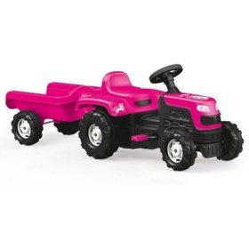 Resim Dolu - Unicorn Römorklu Pedallı Traktör / 