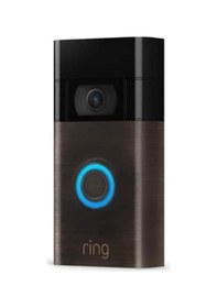 Resim Ring Video Doorbell 1080p Akıllı Smart Görüntülü Kapı Zili Siyah 