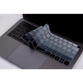 Resim McStorey Laptop Macbook Air Klavye Koruyucu US(ABD) İngilizce Harf Baskılı A1932 ile Uyumlu Ombre 