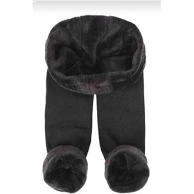 Resim Bonbonetti Chocolate Baby & Kids Kadın Siyah Termal Peluş Likralı Kışlık Tayt SiYAH 
