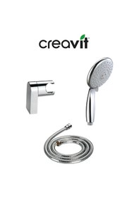 Resim Creavit Sh150 Mafsallı El Duş Seti 3f Ve Liva Banyo Bataryası Krom 