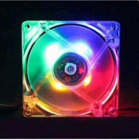 Resim 8 Cm. Ledli Işıklı Kasa Fanı Renkli 