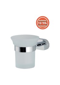 Resim Çelik Banyo Paslanmaz Pirinç Zirve Montajlı Diş Fırçalık Krom 