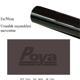 Resim Siyah Cam Filmi En 50Cm X 2M - Black %25 