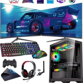 Resim Rogame I5 14400F 32GB DDR4 1TB M2 12GB ARC B580 Çift 24" Mon. Oyun Bilgisayarı (Gaming SET) 