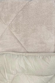 Resim Lüks Welsoft Bebek Yorganı | 100x150 cm | Çift Taraflı Kullanım - Kahverengi 