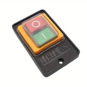Resim 1 adet Düğme Anahtarı - NO/OFF Kontrol Kutusu Kırmızı, Yeşil ve Sarı Düğmelerle, Siyah Plastik Kasa, Hızlı Bağlantı Terminali, 85V-265V Çalışma, Oda Elektrikli Tel, Oda Kontrol Anahtarı | Modern Düğme Anahtarı | Dayanıklı Plastik 
