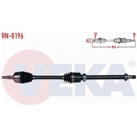 Resim Renault Captur 1.2 - 1.5 Dcı A-t Uzunluk 976mm 2013- Komple Aks Sağ Ön 391008191r 