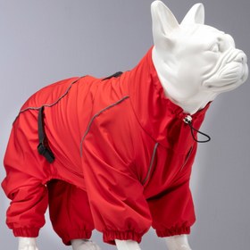 Resim Lindo Dogs Quattro Nova Köpek Yağmurluğu Kırmızı Beden 1 