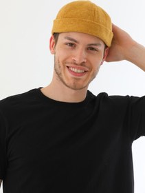 Resim Ritagarcia Kaşe Arkadan Ayarlı Retro Hip-hop Takke Şapka 