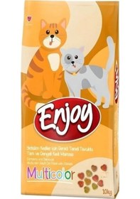 Resim Enjoy Multi Color Tavuklu Yetişkin Kedi Maması 10 KG 